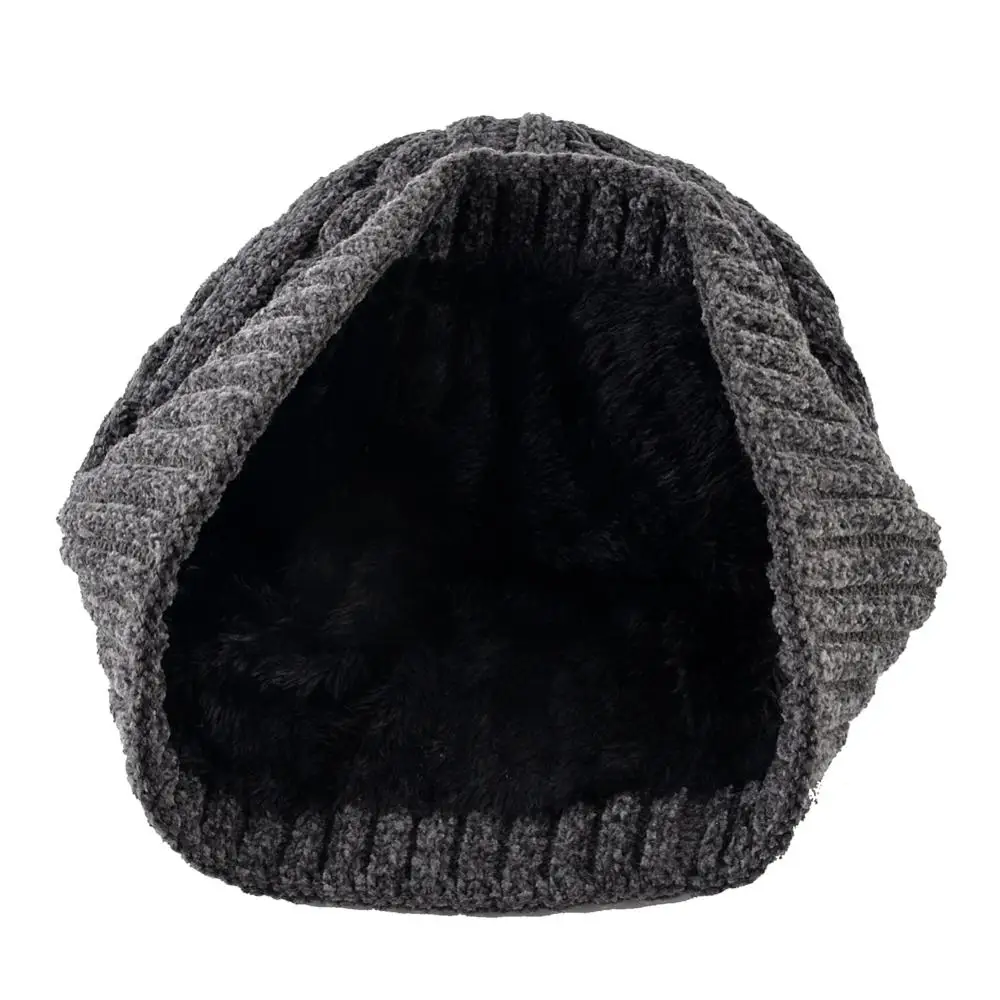 Зимняя теплая шапка и шарф комплект плотный вязаный Skulleis шапки бини Для мужчин на