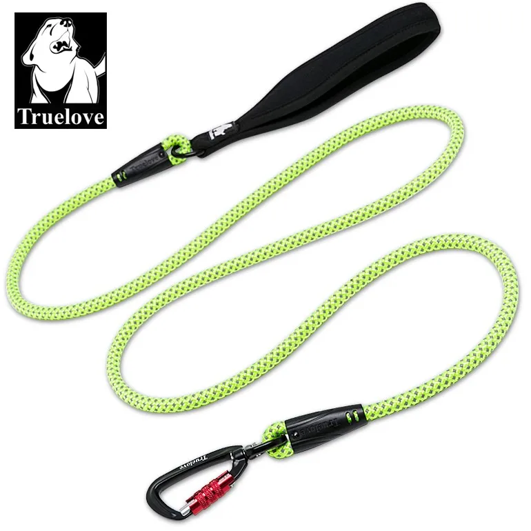 TrueLove Dog Leash Reflective Material Is Woven Into The Round Rope Suitable for large and medium dogs Walking climbing TLL2571 - Color: ORANGE