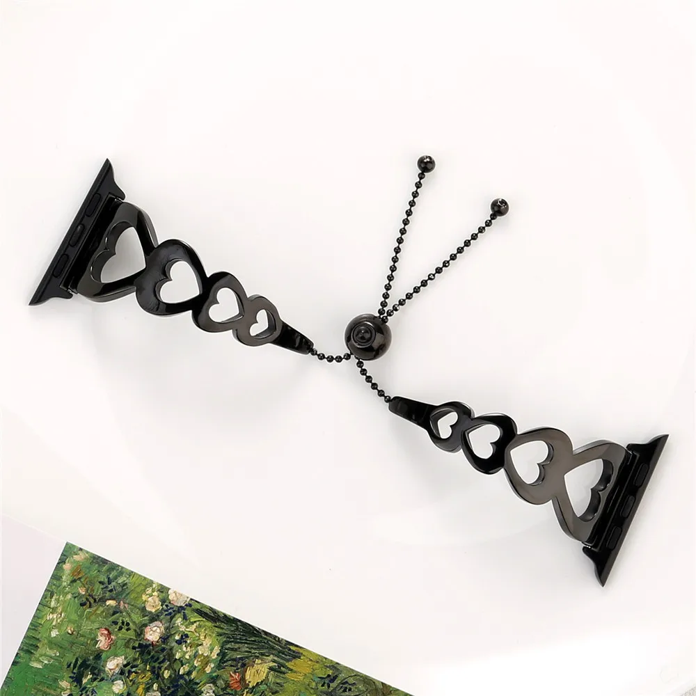 Браслет из нержавеющей стали в форме листьев для Apple Watch Band Series 6/SE/5/4/3/2 44 мм 40