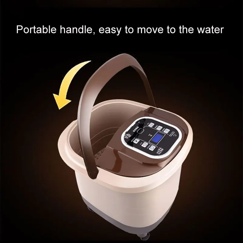 Tai Chi-Style Automatic Massage Foot Bath Footbath Electric Heating Foaming Basin Deep Barrel Washing |