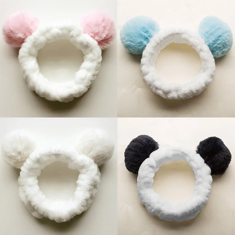 Милое искусственное кольцо милый коралловый помпон украшение для волос девочек