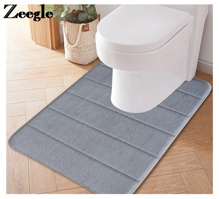 1PCS Bath Mat Absorbent Bathroom Set Microfiber Shower Floor Carpet Cover Toilet Rug Foot | Дом и сад