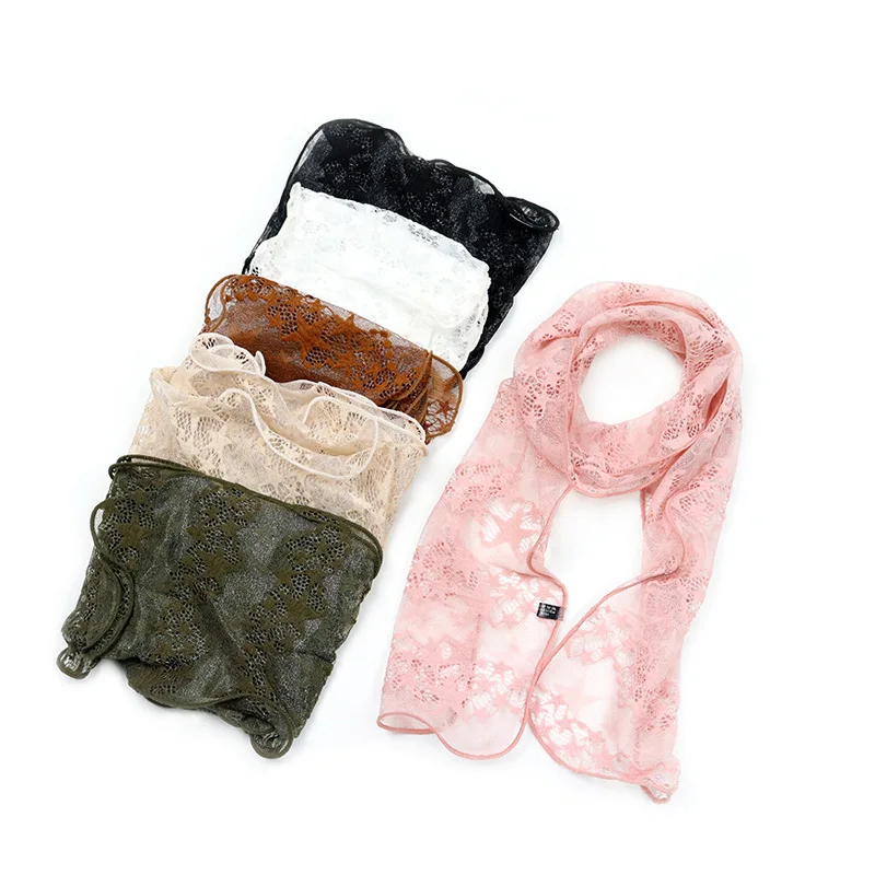 

2021 New Summer Embroidered Star Wide Long Silk Scarf Female Stripe Wrist Tie Hair Ribbon Long Bag Belt Hair Belt For Women