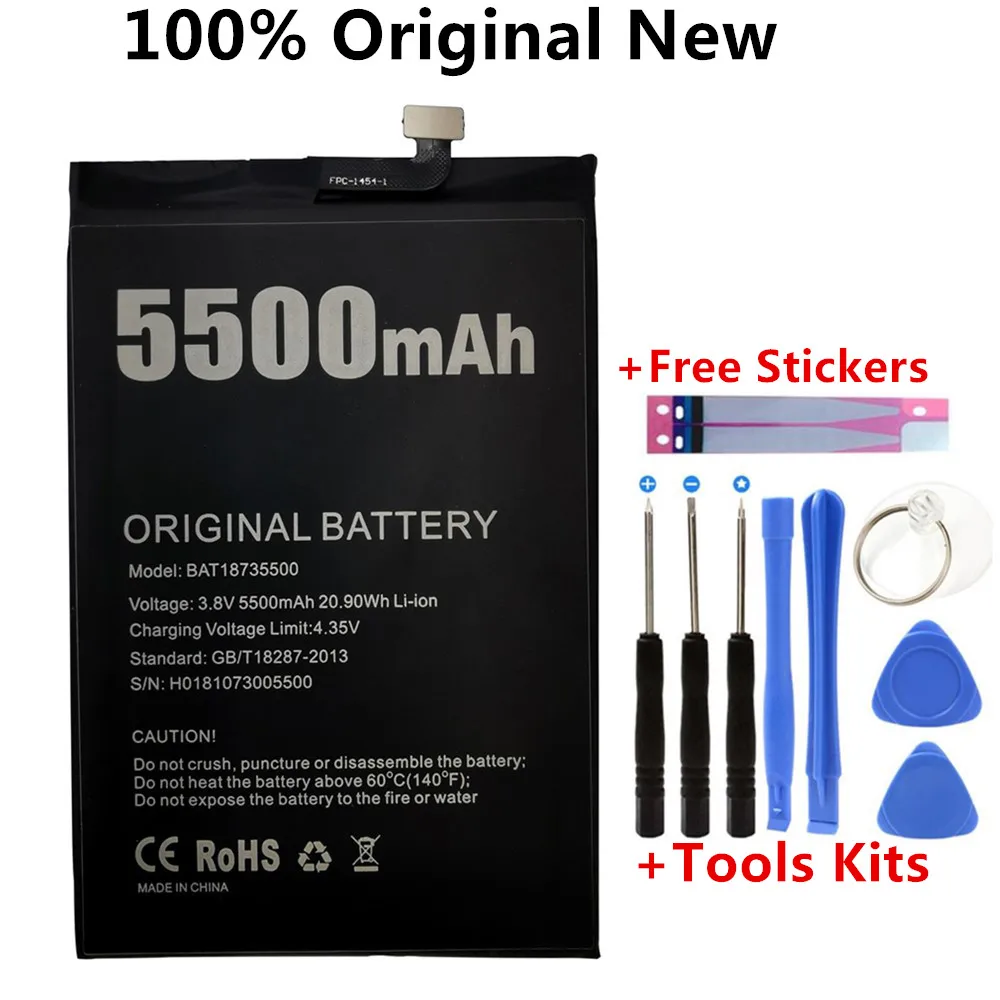 

100% Original doogee BL5500 lite Battery For 6.19inch doogee bl5500 lite Smart Phone batteries
