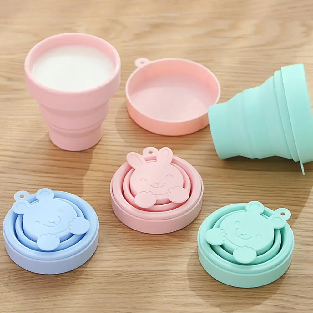 

Folding Silicone Cup Portable Silicone Telescopic Drinking Collapsible Coffee Cup Multi-function Foldable Silica Mug Travel