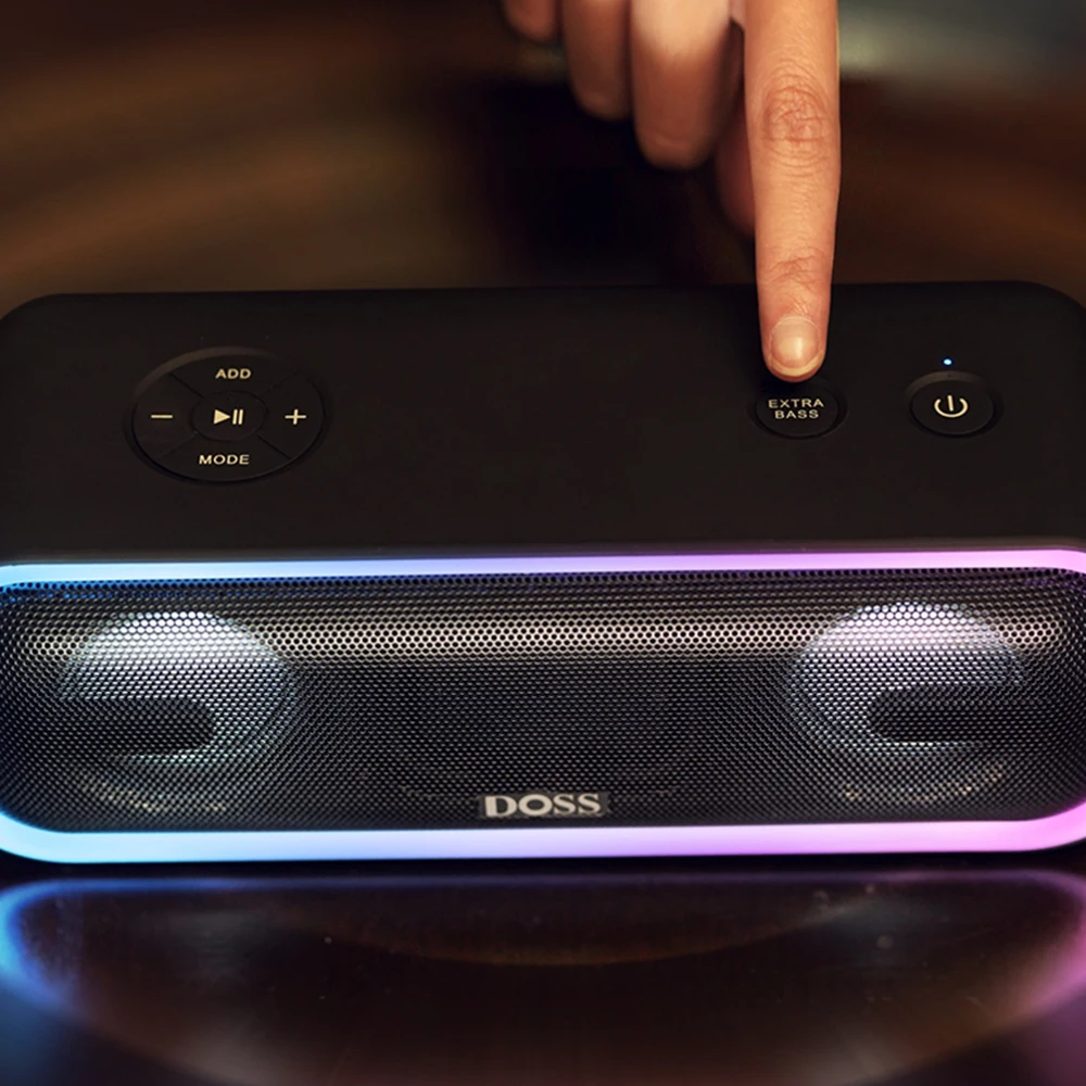 Новый DOSS BT20 Bluetooth динамик DSP технология мощный бас стерео звук коробка