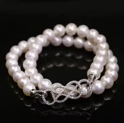 

Колье из серебра 925 пробы с натуральным пресноводным жемчугом 8-9 мм