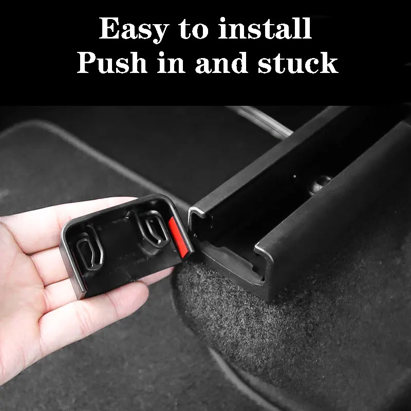 

For Tesla Model Y 2020-2022 Anti-Kick Soft Rubber Plugs For Rear Seat Track Slide Rails 4pcs
