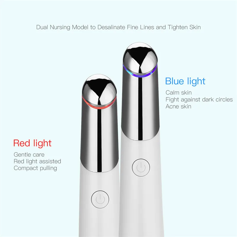 

Electric Thermal Eye Massager Roller Ionic Vibration Face Massage Anti Aging Wrinkle Removal Eye Pouch Dark Circles Skin Care 42