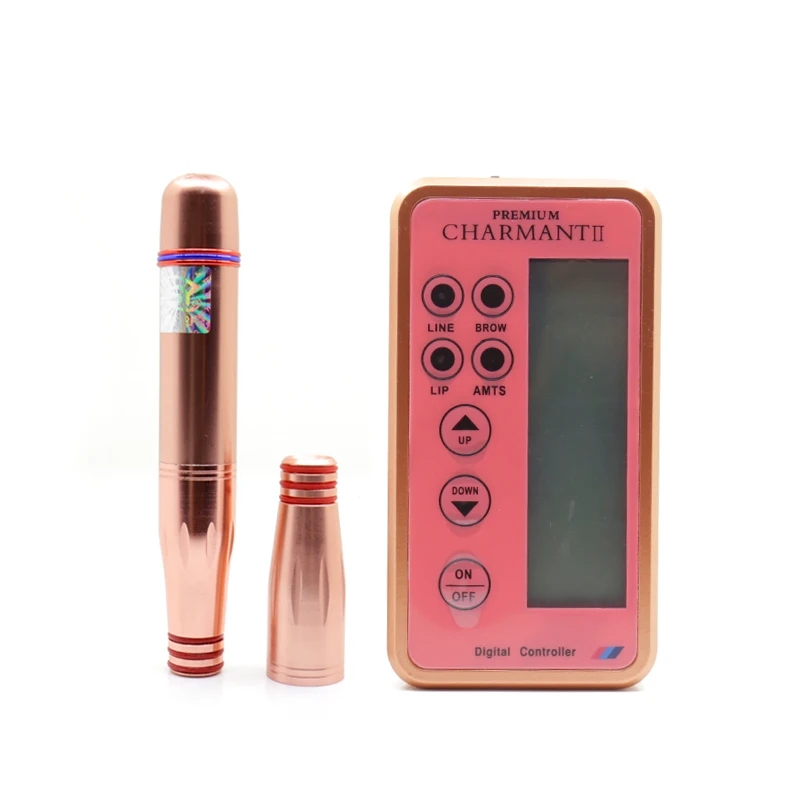 Dermografo Digital Charmant Permanent Makeup Machine Kit for Eyebrow Lips Rotary Swiss Microblading MTS Professional Tattoo Pen | Красота и