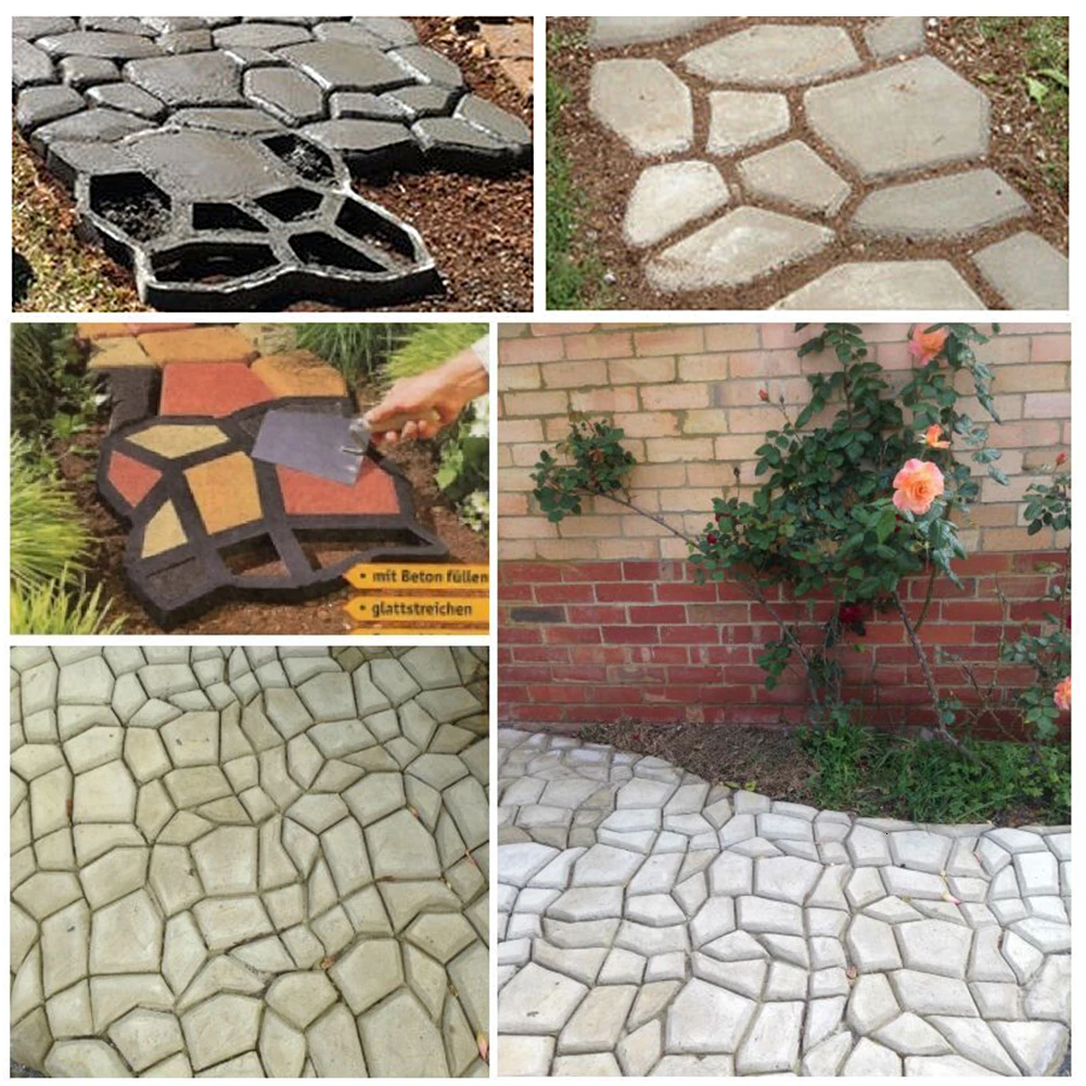 Черный пластик делая своими руками тротуарный плесень домашний сад пол дорога