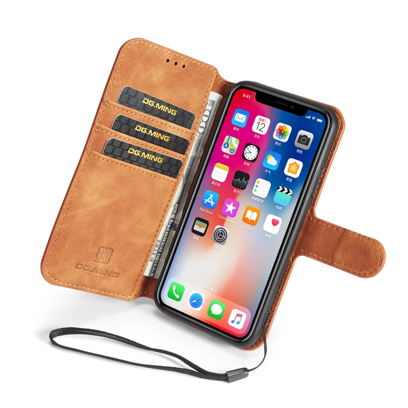 Чехол для iPhone 11 Pro Max XR X XS 6 6s 7 8 plus Lurxury кошелек с отделением карт держатель флип