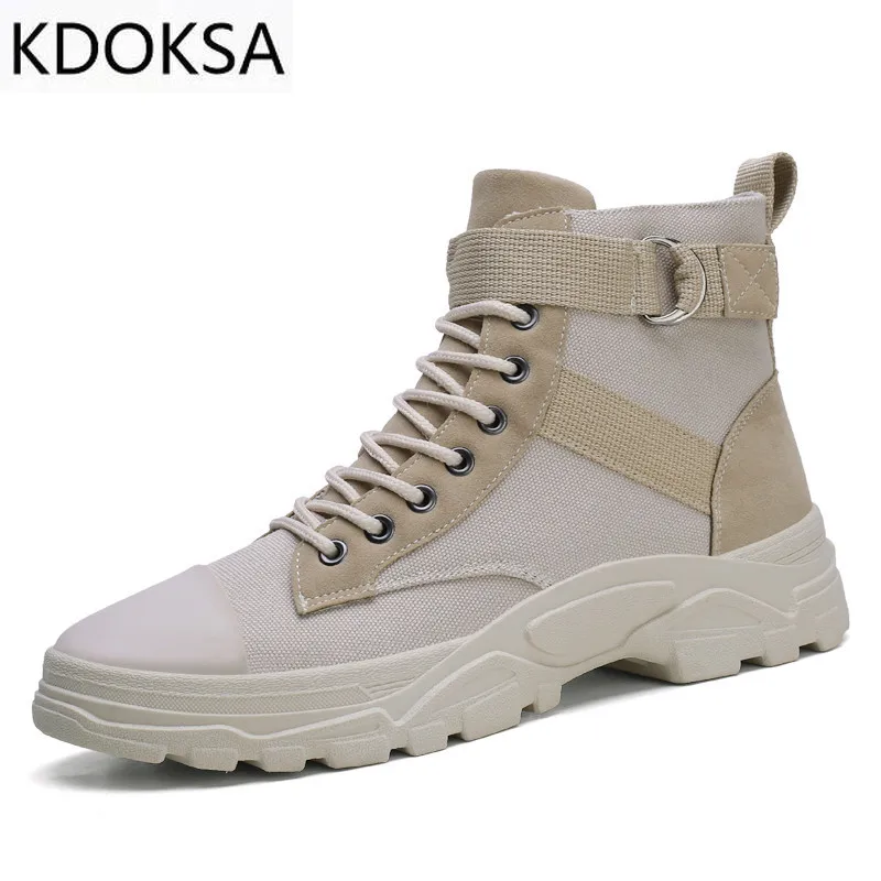 

2021 High Top Martin Boots Hiking Boots Men's Shoes England Wear-resistant Sports Casual Youth Tide Shoes Men's Fashion Sneakers