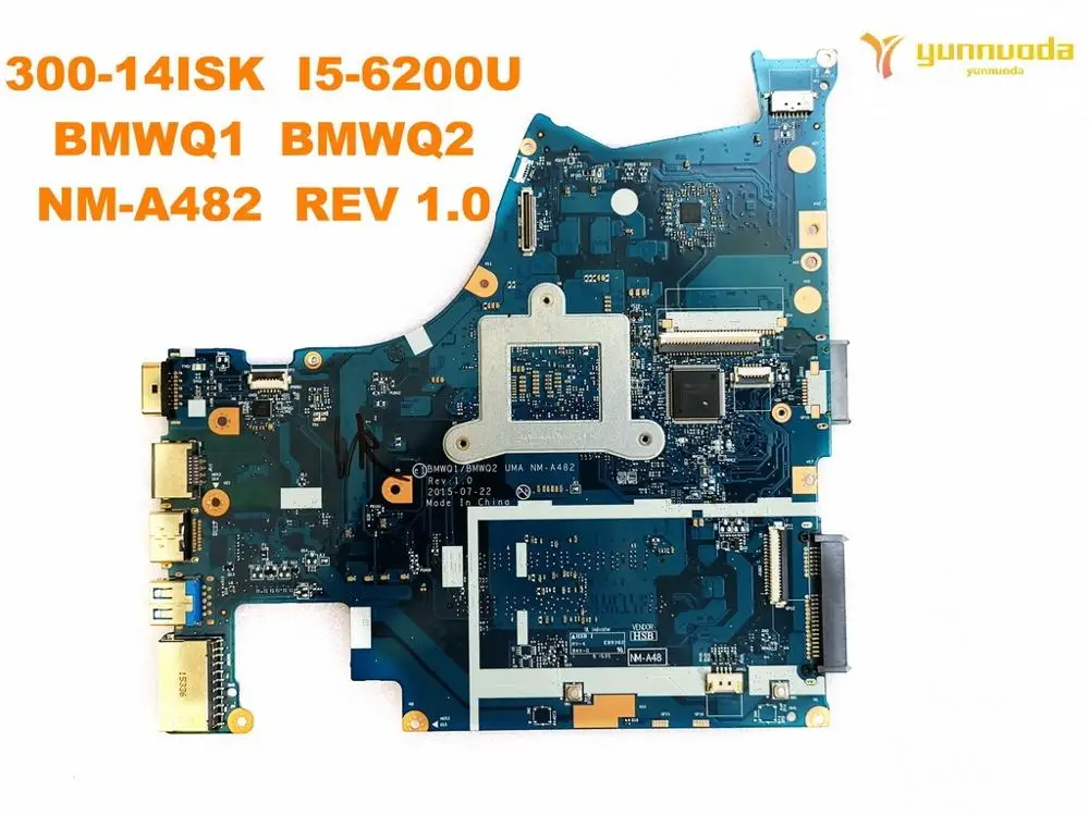 Оригинальная материнская плата для ноутбука Lenovo 300-14ISK I5-6200U BMWQ1 BMWQ2 NM-A482 REV 1 0