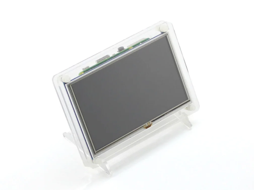 Waveshare 5-дюймовый HDMI LCD (B) с прозрачным корпусом 800*480 резистивный сенсорный экран