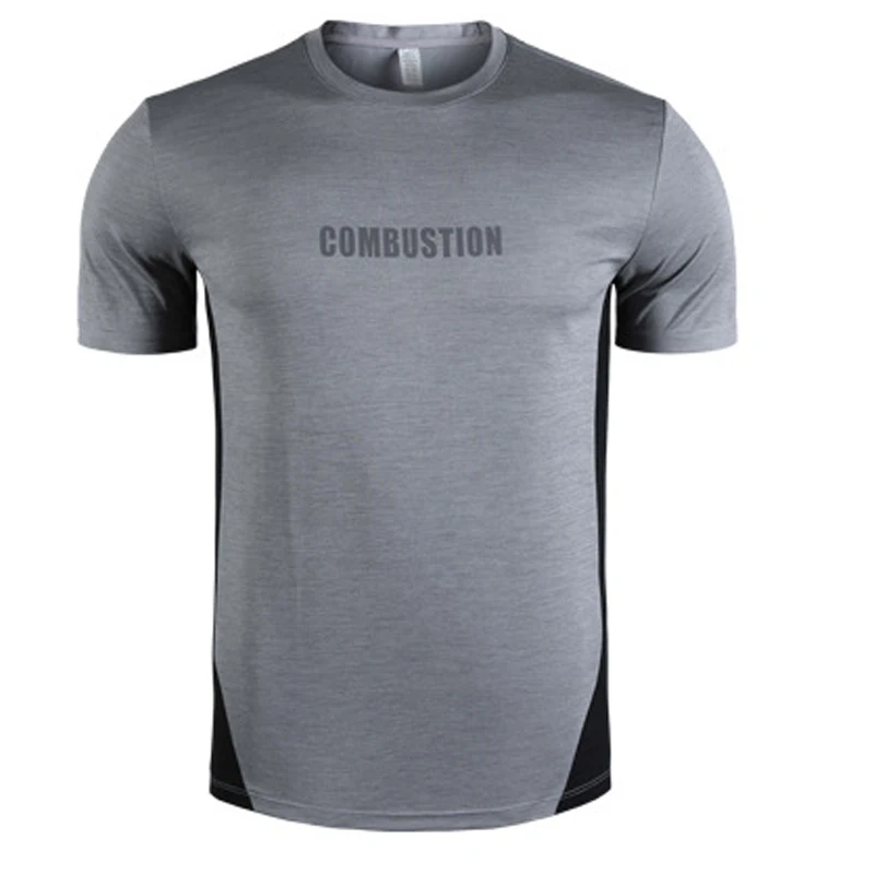 Быстросохнущие летние сетчатые свободные футболки для бега мужская спортивная