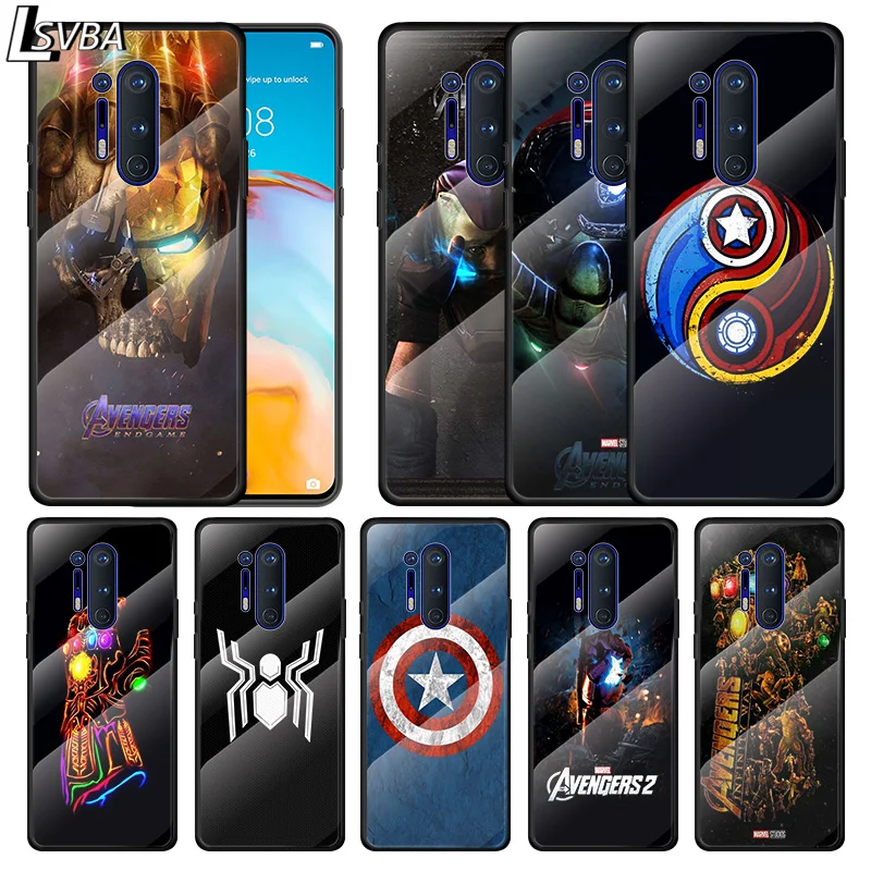 

Marvel Avengers Infinity Gauntlet Logo For Oneplus 9R 9 8T 8 Nord Z 7T 7 Pro 5G Tempered Glass Shell Phone Case Cover