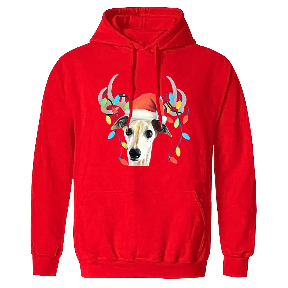 

Christmas Elk Printing Hooded Mens Casual Harajuku Sweatshirt Standard Long Sleeve Clothing 2021 New Arrival Sudaderas Pullovers