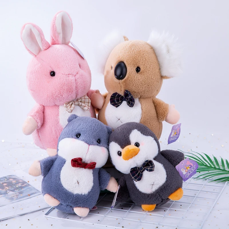 Candice guo plush toy stuffed doll cartoon animal penguin koala rabbit bunny hamster mouse birthday gift christmas present 1pc | Игрушки и