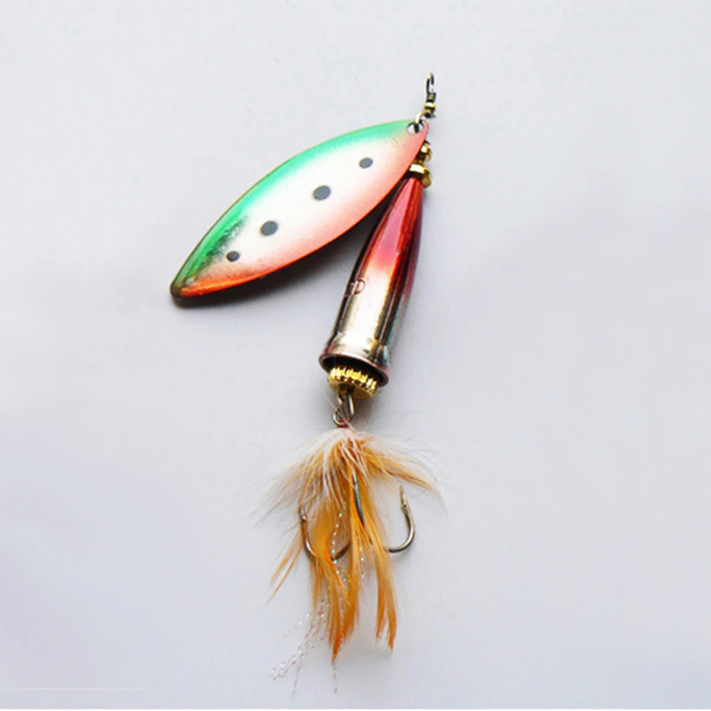 

Free shipping fresh water lure fish head spinner 21g Size:L 5pcs/bag