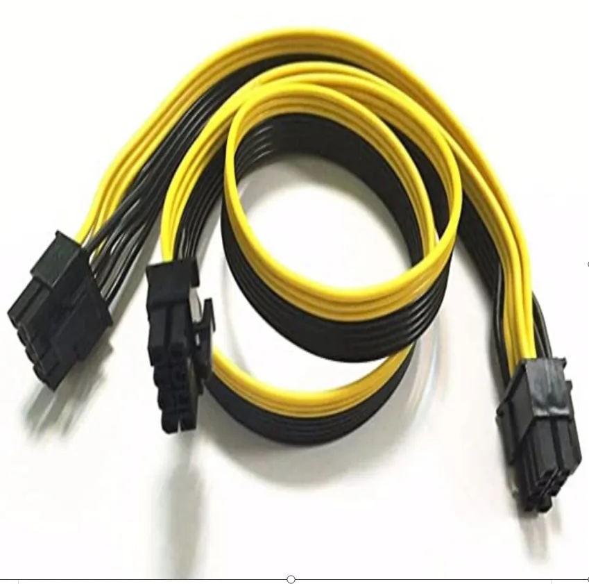 

PCIe 8pin Штекерный разъем к двойному PCIe 2x8 Pin (6 2) Штекерный разъем Кабели питания для EVGA 65 см