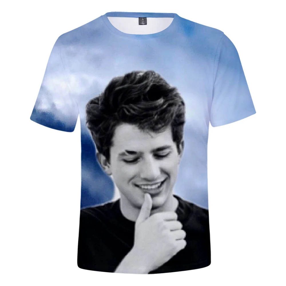 2019 Горячая поп певец Charlie Puth Мужская 3D футболка/женская уличная одежда Harajuku Kpop