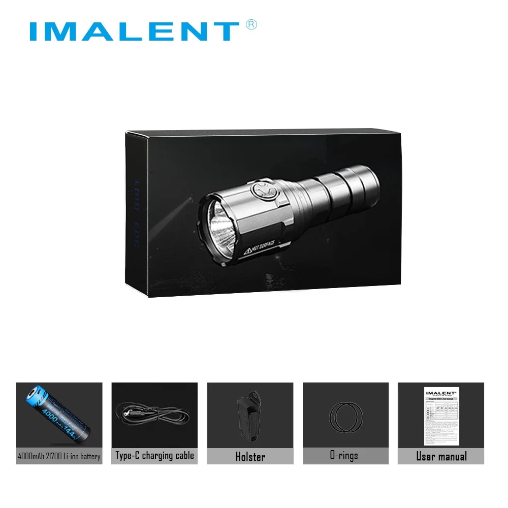 IMALENT R30C мощный светодиодный фонарик 9000 люмен Type C USB Перезаряжаемый с батареей 21700