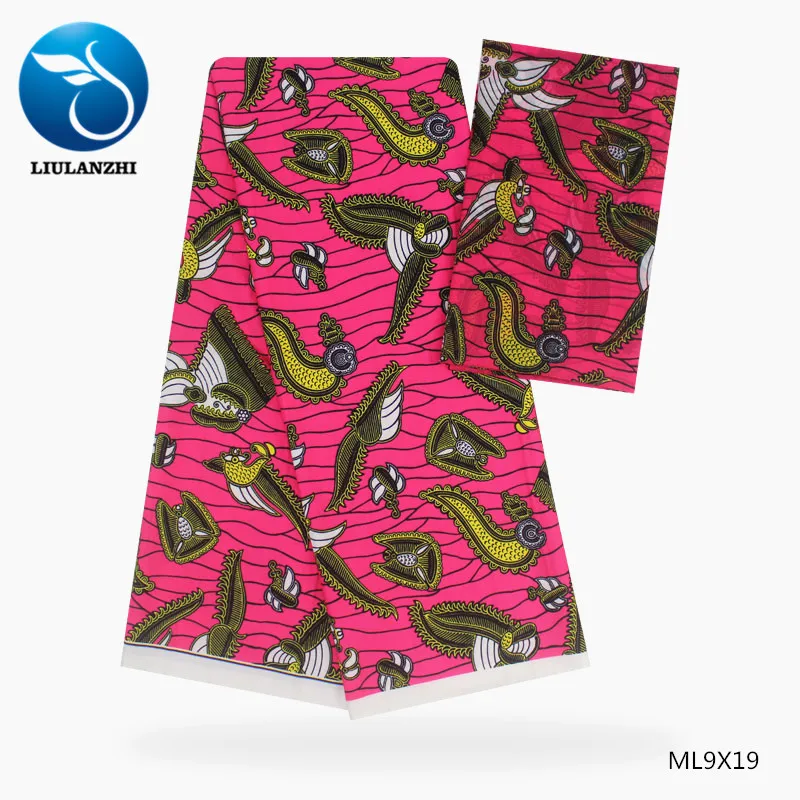 

LIULANZHI, африканские ткани, принты, дизайн, шифоновая ткань, комплект платья, Blosue шифоновые принты 4 + 2 ярда, ML9X18-23