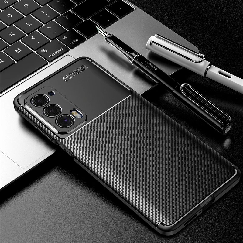 For Motorola Edge 2021 Case Bumper Silicone Slim Carbon Fiber Back Case For Motorola Edge 2021 Cover For Moto Edge 2021 Edge20 S