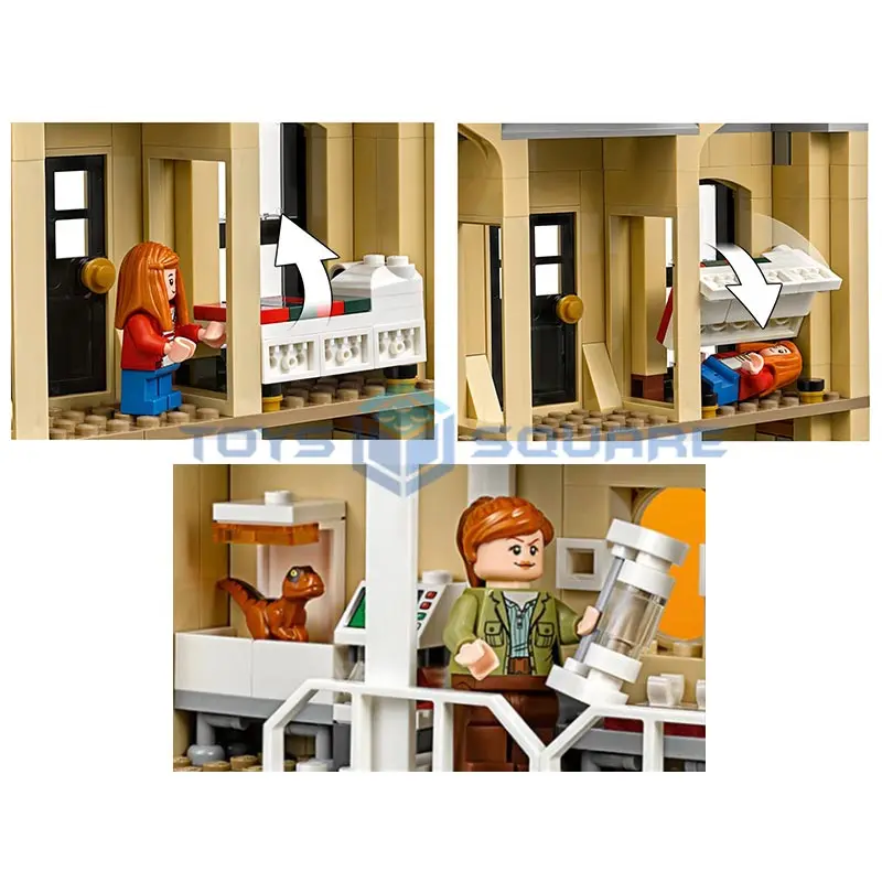 

The Indoraptor Rampage At Lockwood Estate With Jurassic Action Figures Bricks Model Building Blocks Set Gifts Toys For Children