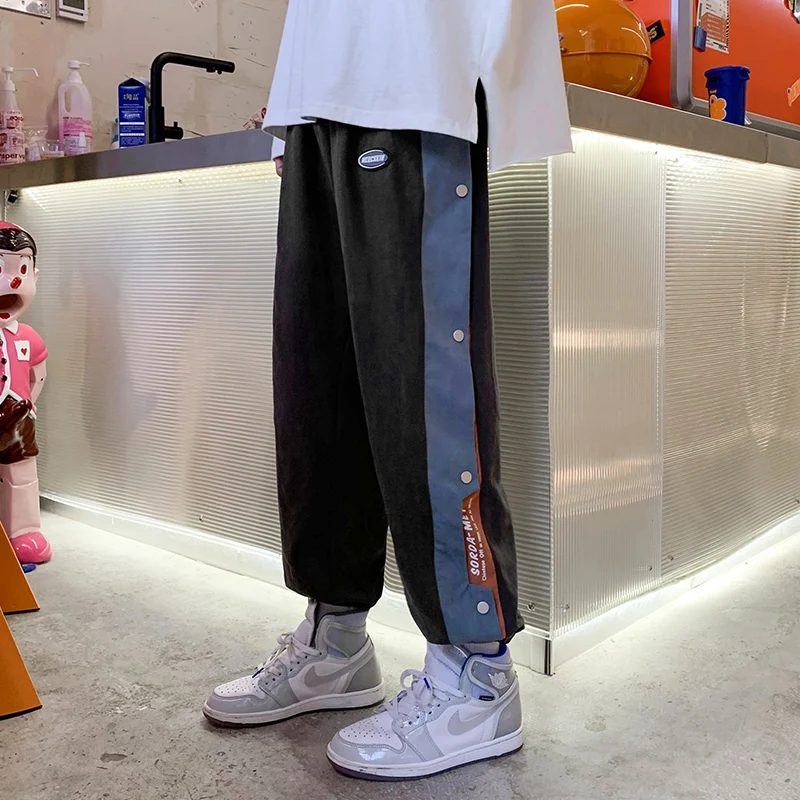 

Весна 2022, леггинсы с прострочкой, мужские модные Универсальные спортивные брюки