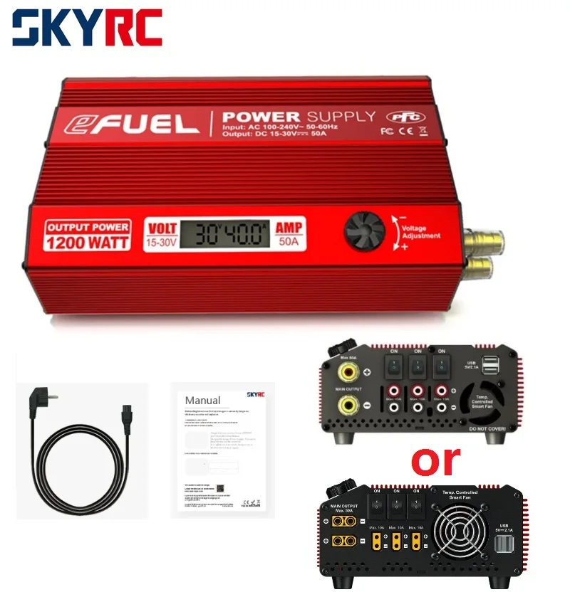 

Регулируемый блок питания SKYRC EFUEL 1200 Вт 50 А постоянного тока для зарядного устройства ISDT T8 i X6 308 4010