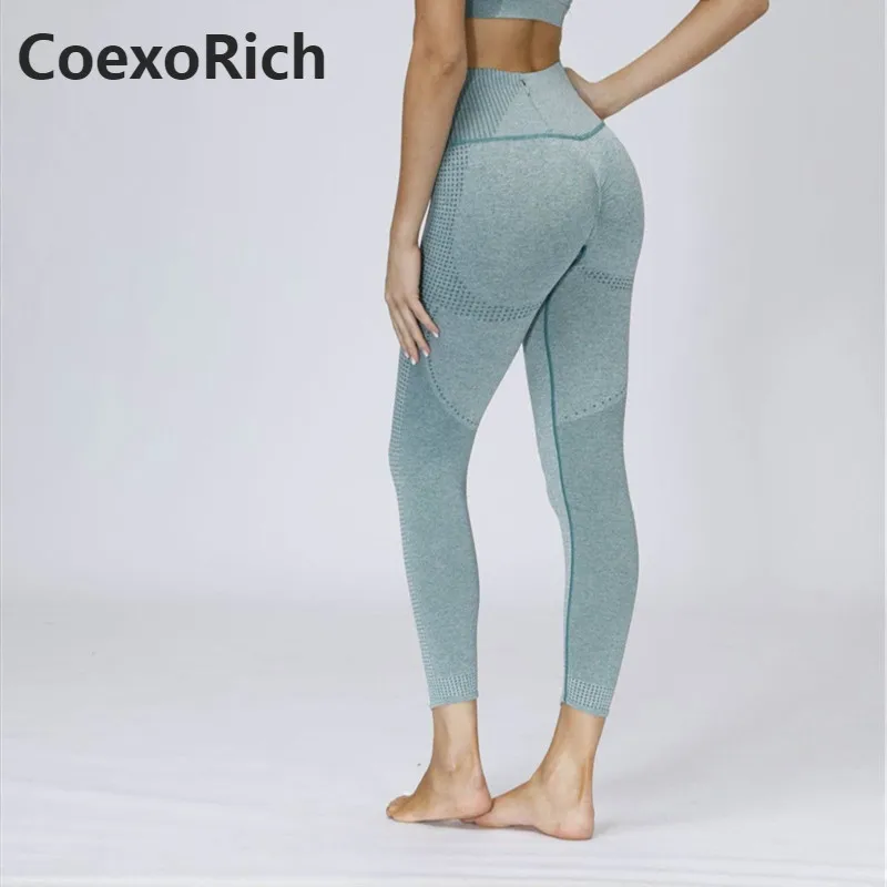 Спортивные штаны для йоги женские леггинсы тренировок фитнеса высокая талия