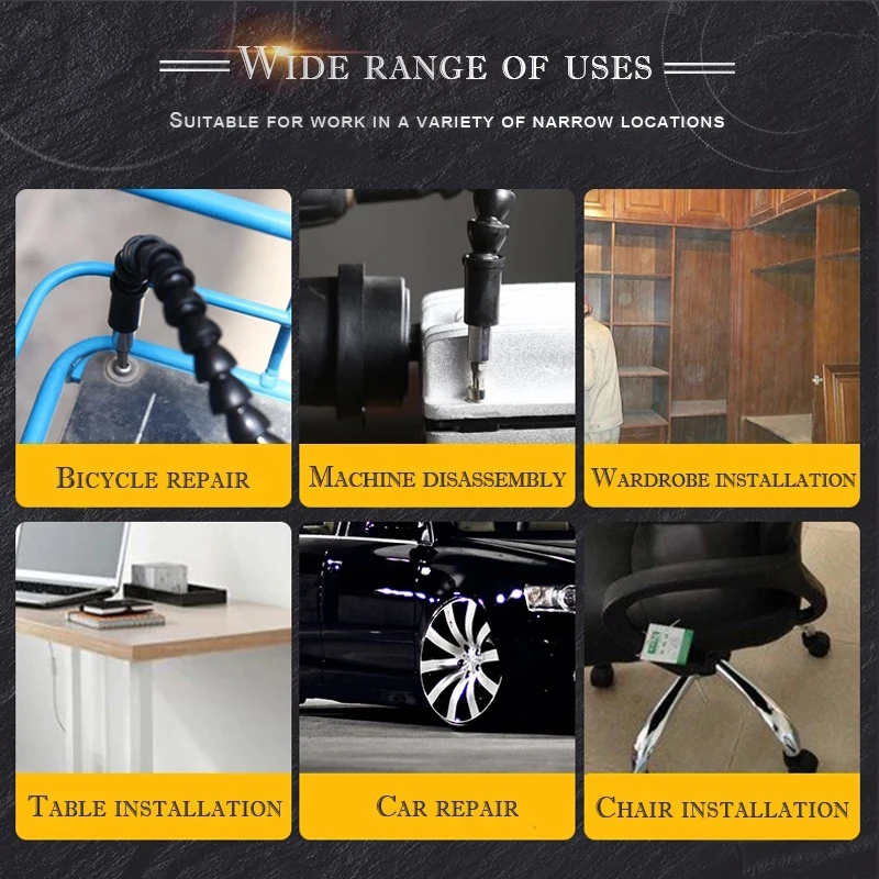 295mm Flexible Shaft Bit Extention Screwdriver Drill Holder Connect Link for Electronic High Quality | Инструменты