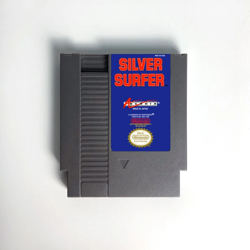 

Серебряный картридж для серфинга для консоли NES 72 pin 8bit