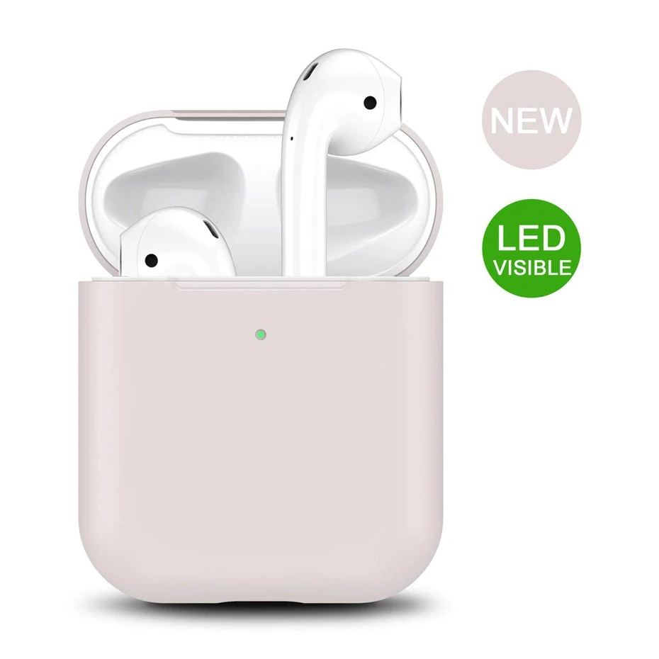 Силиконовый чехол для AirPods 2 Чехол для зарядки наушников чехол для Apple AirPods Air Pod 1 2 Bluetooth коробка гарнитура защитный чехол