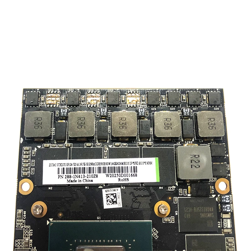 

Original GTX 1070M Graphics Card GTX1070M N17E-G2-A1 8GNeB GDDR5 MXM For Dell Alienware 18X MSI 1763 HP 8760w Clevo Laptop card