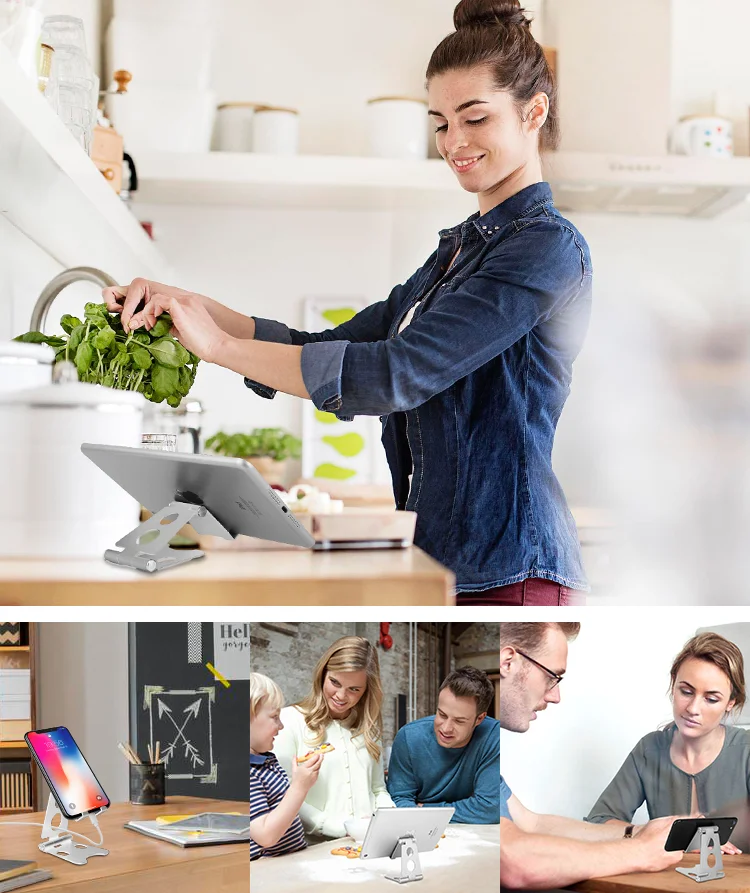 

Adjustable Foldable Phone Holder Stand for iPhone Xiaomi Huawei Mobile Phone Stand Desk for iPad Tablet Desk Holder