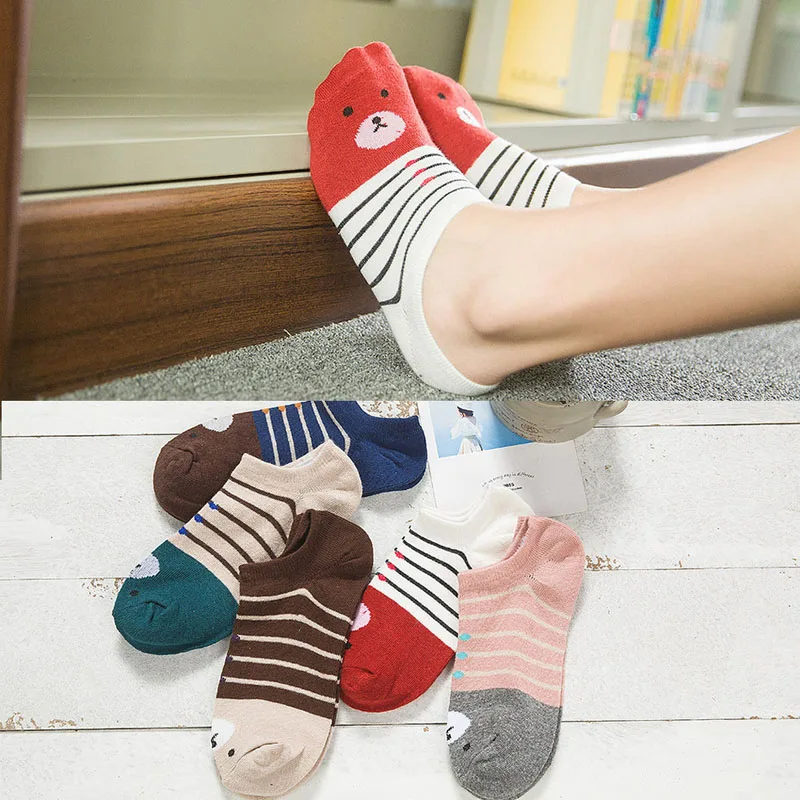 

PLUFR-23 Women Size New Cotton Short Socks Killer Cupid Moustache
