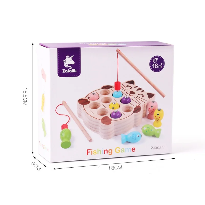 Новые игрушки для рыбалки с котятами магнитная удочка детей 1 2 3 лет обучающие