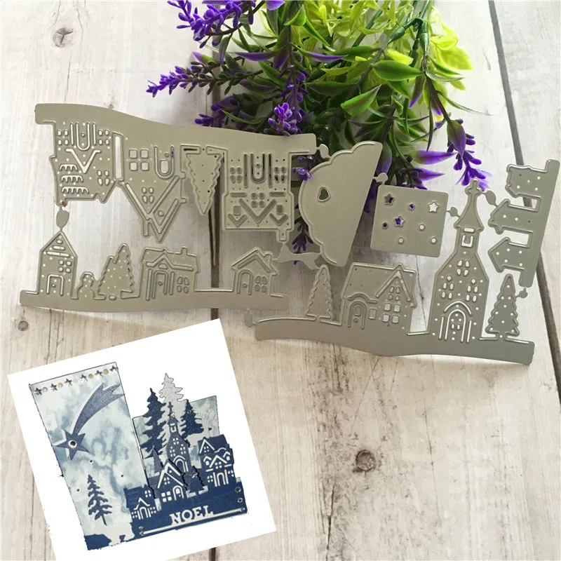 3D Формы для вырубки металлических ножниц «Домик панда-кролик» для скрапбукинга, фотоальбома, открытки, бумажного тиснения, рукоделия DIY.