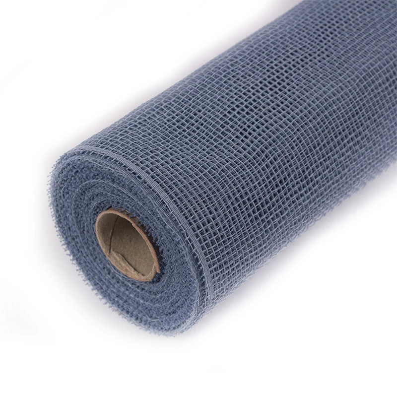 

2020 New Multifunction Gauze Useful Square Grid Hard Gauze Hard Net Coarse Grid Plain Color Durability Flower Packaging Mesh