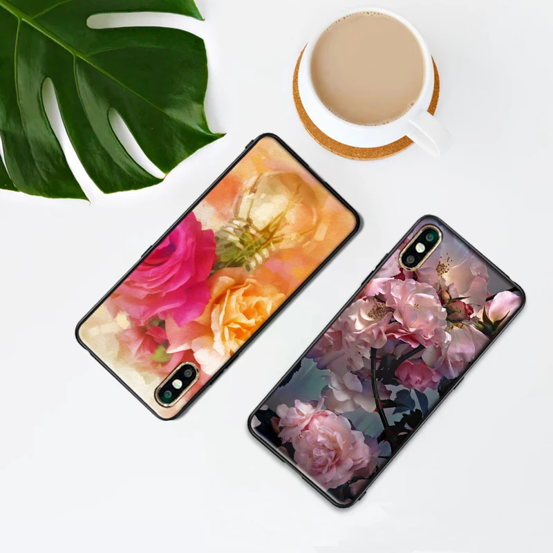 rose lily Phone Case For Xiaomi Mi6 8 Lite SE MAX 3 9E 5X 6X F1 A1 A2 6 Soft Silicone Cases Cover | Мобильные телефоны и