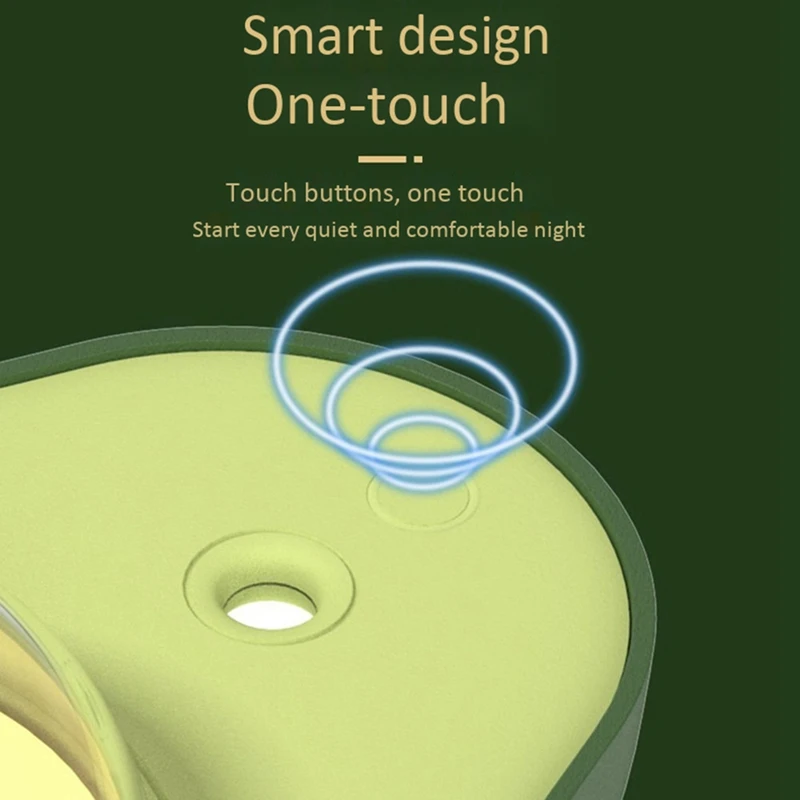 

Mini Avocado 40Ml Cute Desktop Air Humidifier Warm Night Light Rechargeable Portable Mist Maker