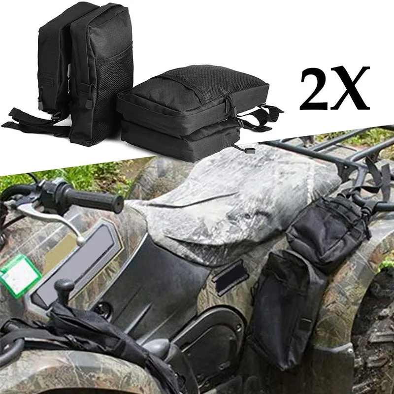 2 шт. ATV UTV водонепроницаемый для хранения груза крыло сторона/бак седло Сумки Чехол 600D ткань Оксфорд универсальный крыло боковые сумки
