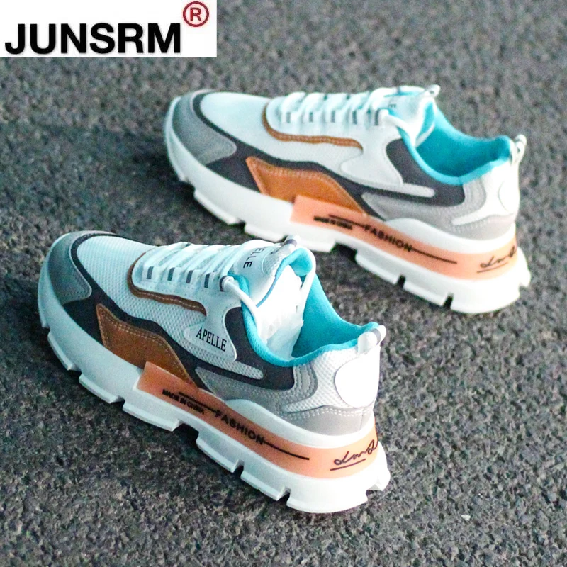 

Stylish Women Casual Shoes Lovers Leather Dad Platform Chunky Sneakers Harajuku Flat Thick Sole Tenis Wedge White Basket Walking