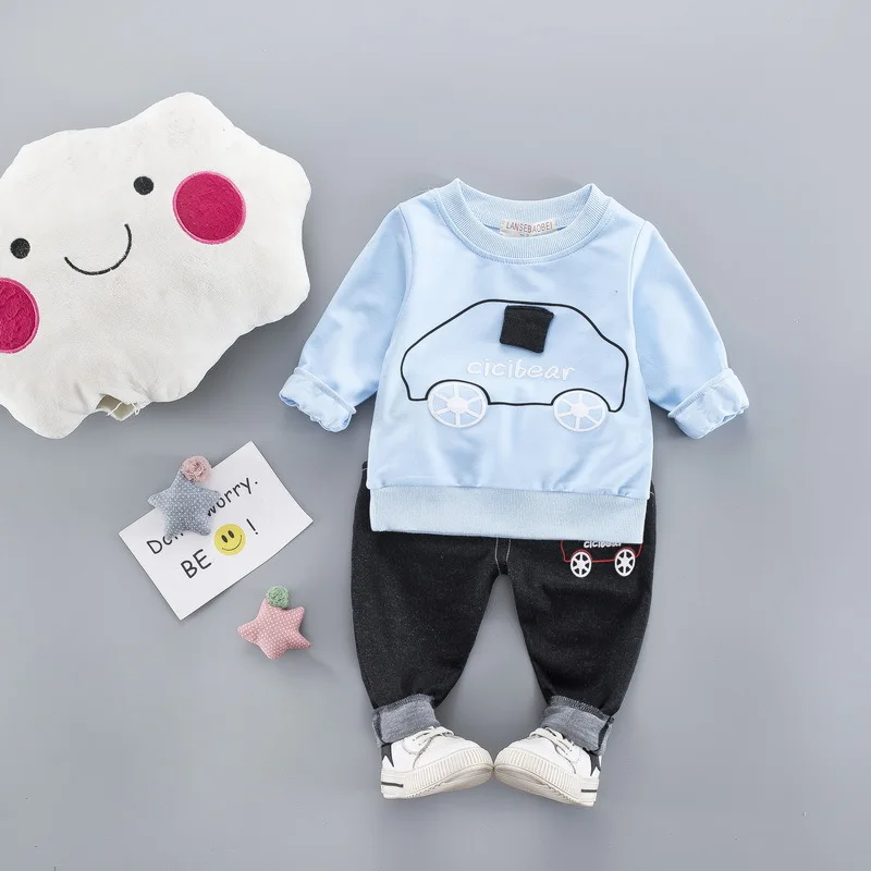 Свитшоты с длинными рукавами и героями мультфильмов для детей 1-4 лет Удобные