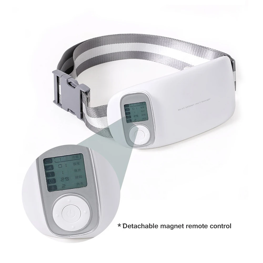 

Electric Slimming Abdominal Waist Pulse Intelligent Massager Lose Weight Heating Relieve waist fatigue health care