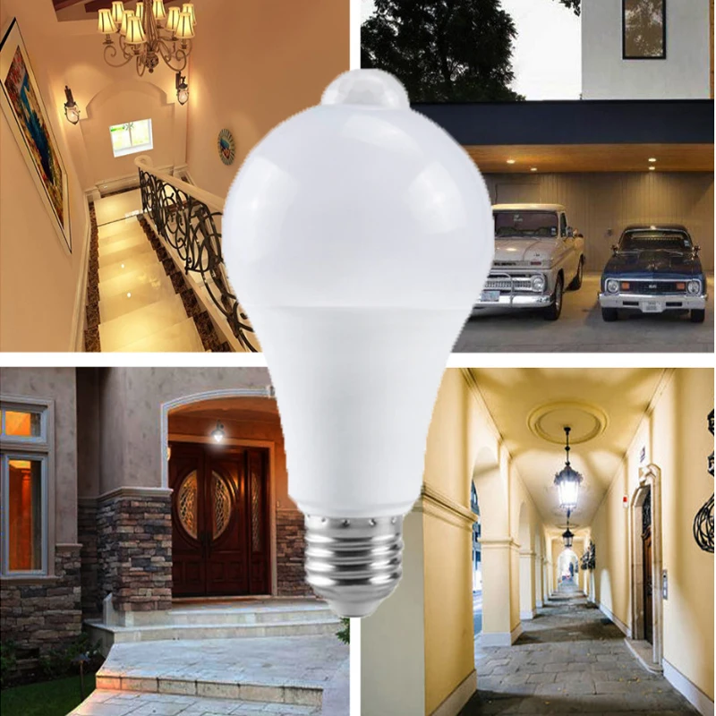 

LED PIR Motion Sensor Bulb 5W 7W 9W LED Induction Lamp 110V 220V Smart Light Bombillas Cold White For Corridor Stairs