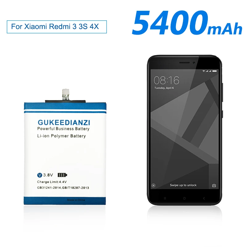 Аккумулятор BM47 большой емкости для Xiaomi Redmi 3 3S 3X 4X Redmi3 Pro Redrice аутентичный телефон